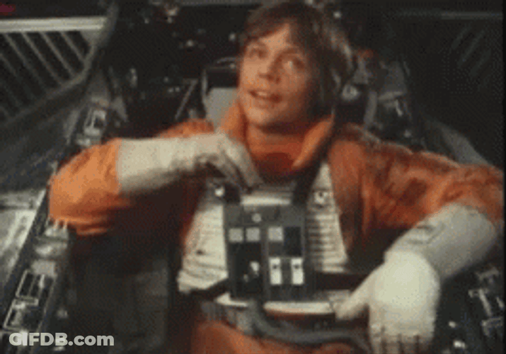 Luke Skywalker On Pilot Suit GIF