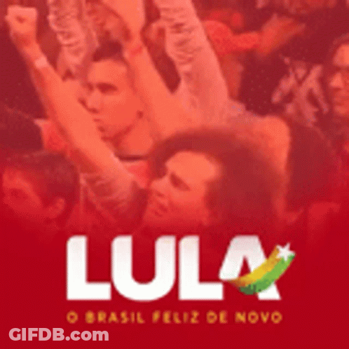 Lula O Brasil Feliz De Novo Poster Crowd With Hands Up GIF