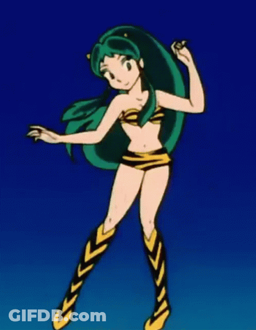 Lum Invader Anime Girl Dancing GIF