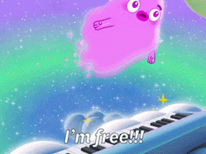 Lumpy Space Princess I'm Free GIF