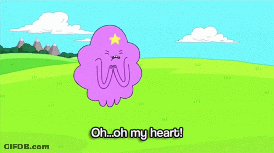 Lumpy Space Princess Oh My Heart GIF