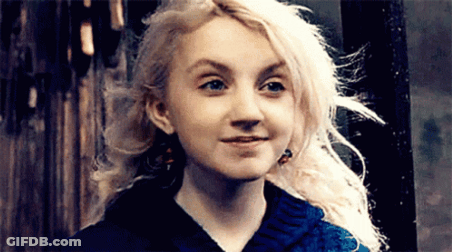 Luna Lovegood Innocent Smile GIF