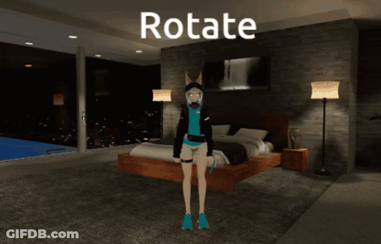 Luna Rotate On The Room GIF