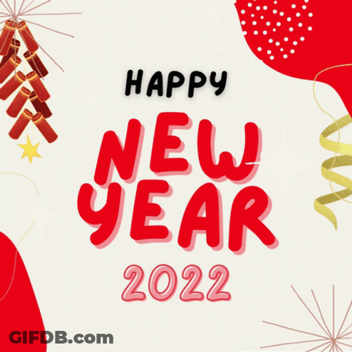 Lunar New Year 2022 Sparkling Falling Stars GIF