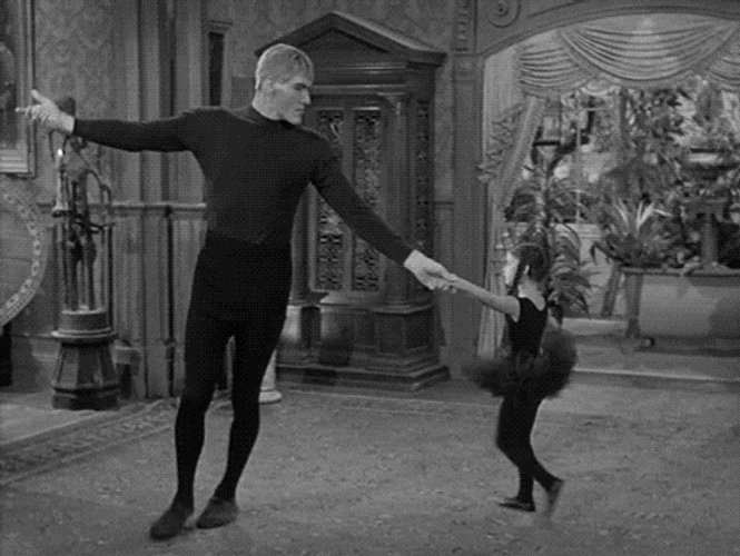 Lurch And Wednesday Dance On Addams Family Thanksgiving GIF