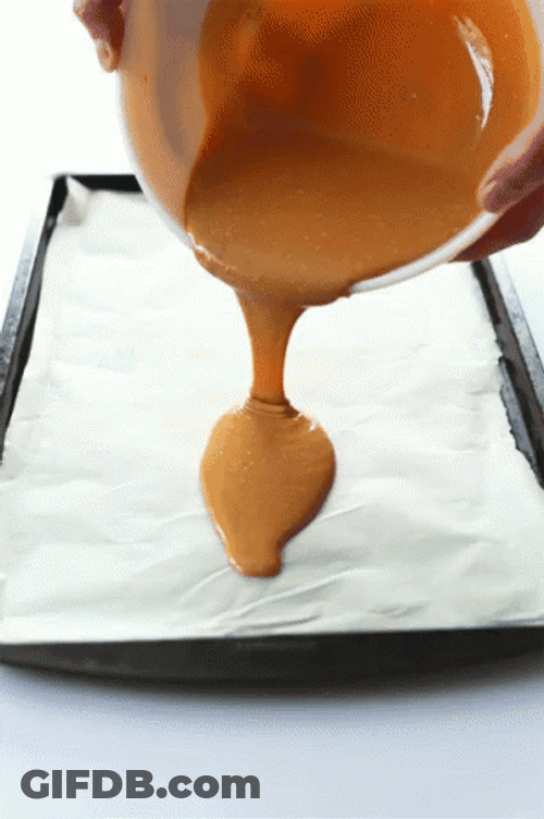 Lusciously Looking Liquefied Peanut Butter GIF