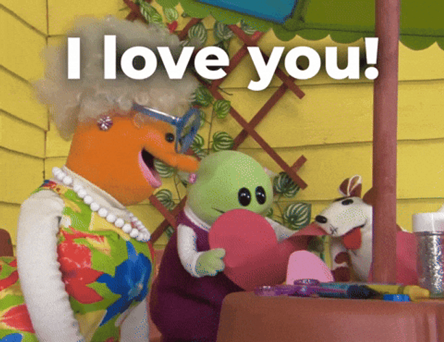 Luv U Nanalan Alien Puppet GIF