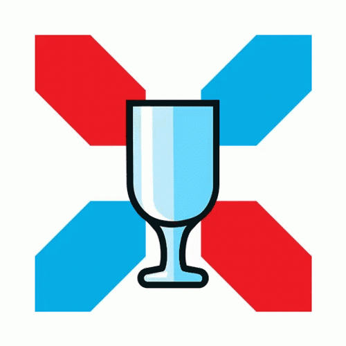 Luxembourg Emoji Beer Glass GIF