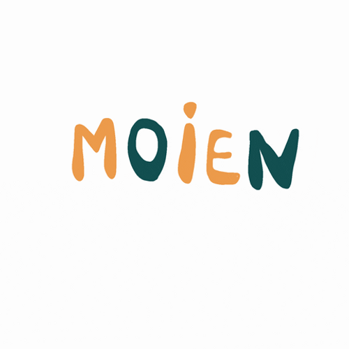 Luxembourg Moien Text Sticker GIF