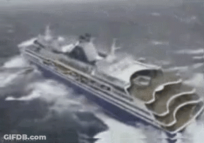 Luxury Sinking Ship GIF