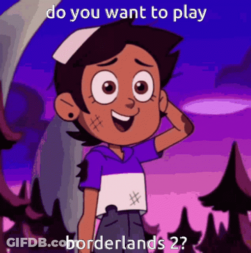 Luz Smiling Asking To Play Borderlands 2 GIF