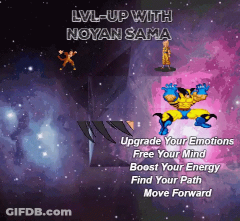 Lvl-Up With Noyan Sama Wolverine And Goku GIF