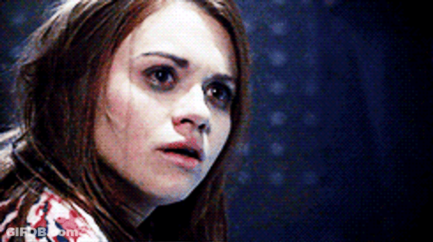 Lydia Martin Stares At Meredith In Teen Wolf GIF