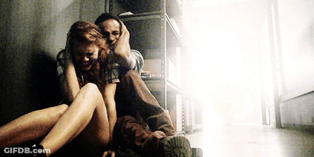 Lydia Martin Teen Wolf Explosion GIF