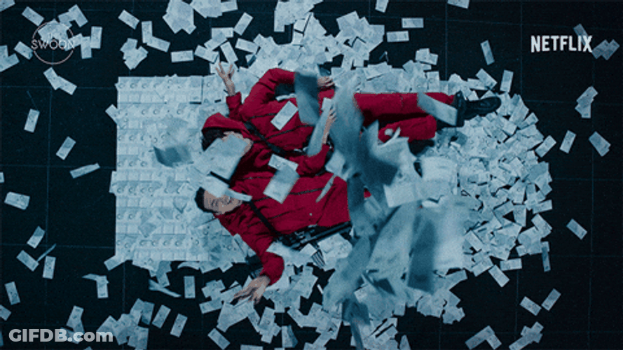 Lying In Money High Roller Couple Ballin Meme GIF