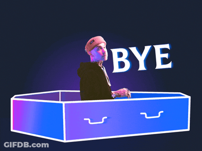 Lying Inside Coffin Bye GIF