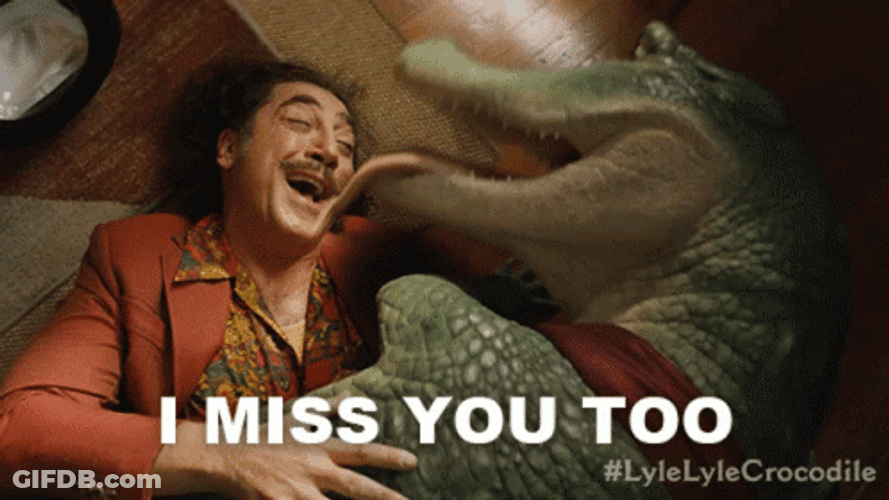Lyle Lyle Crocodile Hector Valenti Miss You Too GIF