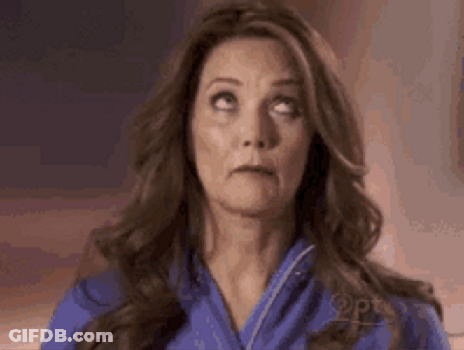 Lynda Carter Making Face Gun To Head GIF