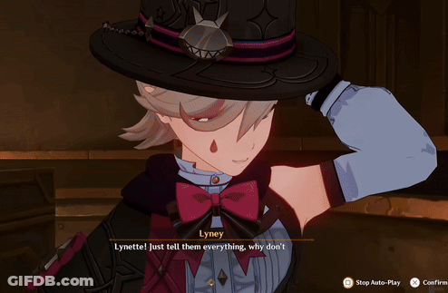 Lyney Says Lynette Tell Them Everything Don't You GIF
