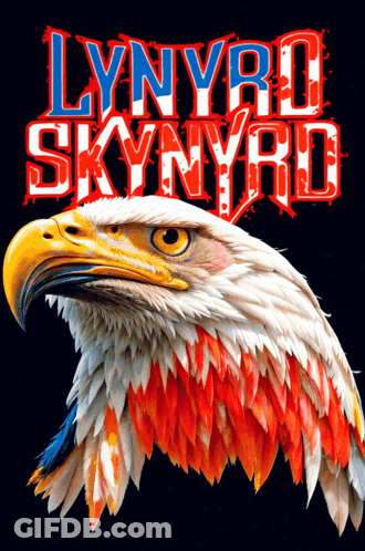 Lynyrd Skynyrd Bald Eagle Poster GIF