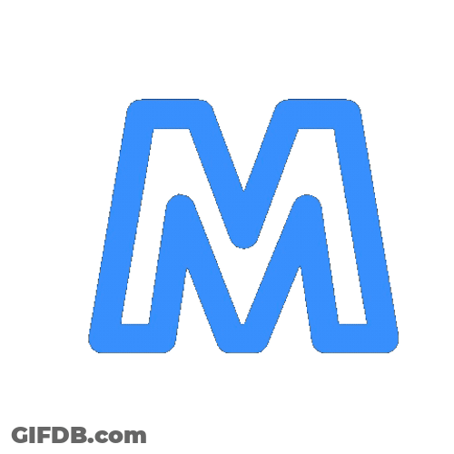 M-HUB Sticker Blue GIF