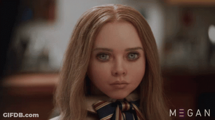 M3gan Dance Scary Stare GIF
