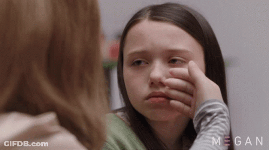 M3gan Wipes Cady Tear Dance GIF