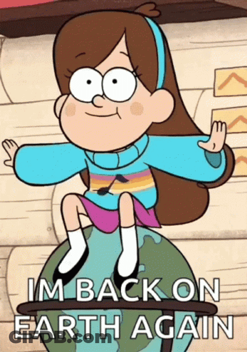Mabel Back On Earth Landed GIF