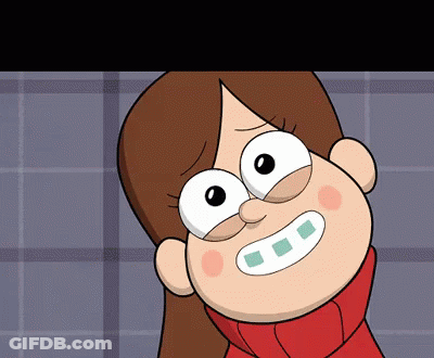 Mabel From Gravity Falls Is Wearing A Red Sweater GIF