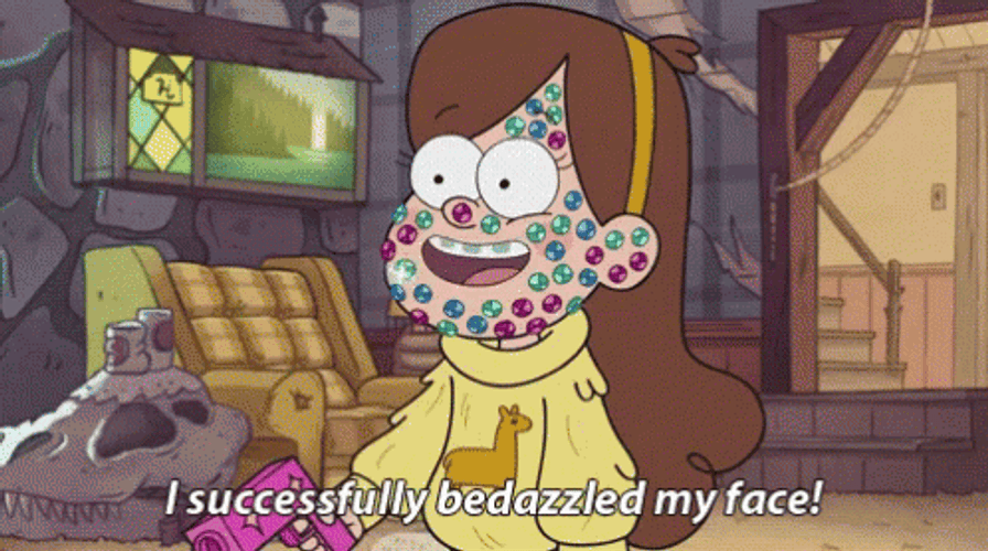 Mabel Pines Bedazzled My Face GIF