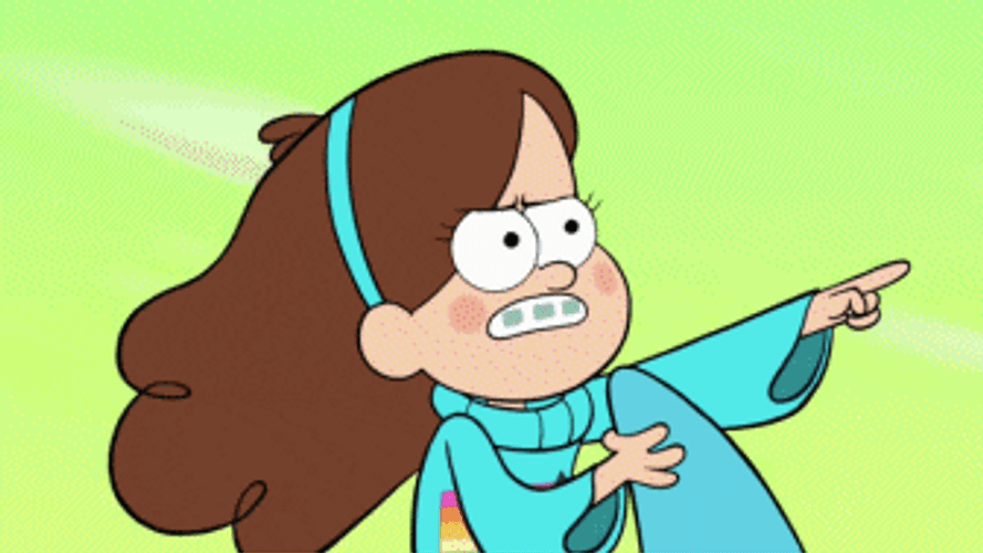 Mabel Pines Riding Monster GIF