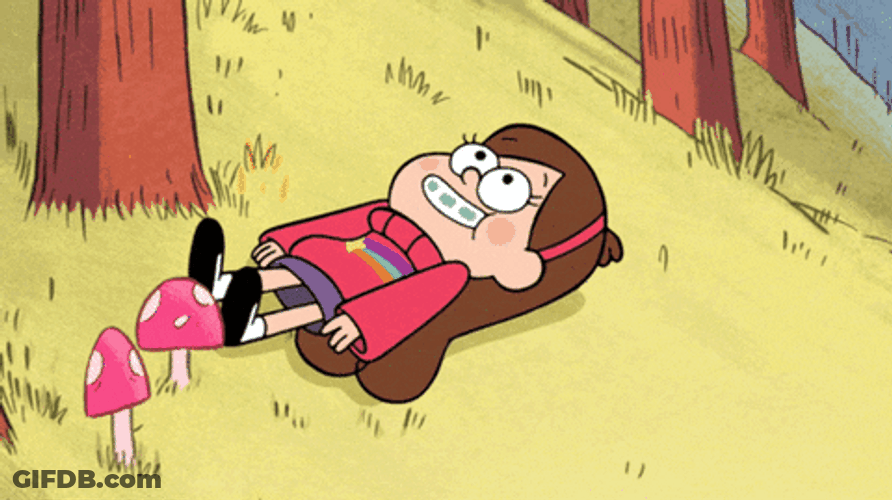 Mabel Pines Rolling Gravity Falls GIF