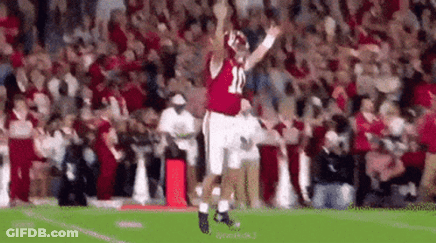 Mac Jones Jump Of Happiness GIF