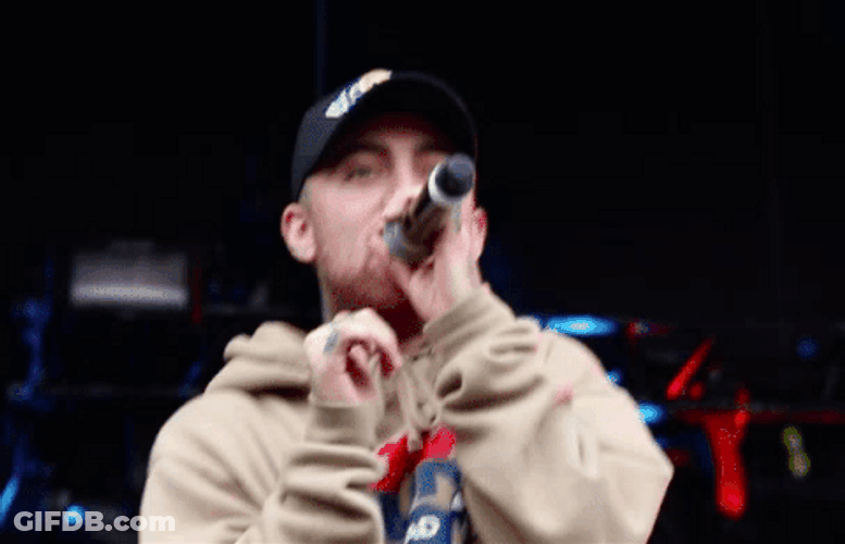 Mac Miller Singing Moving Hand GIF
