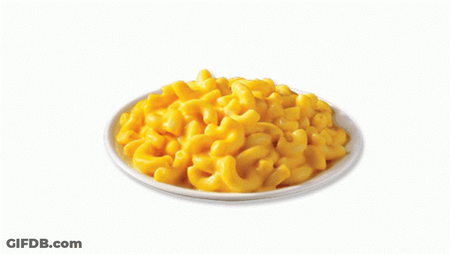 Mac N Cheese In The Plate GIF