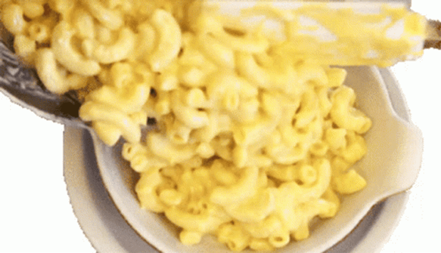 Mac N Cheese Pasta In A Bowl GIF