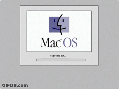 Mac OS Startup Screen With Icons GIF