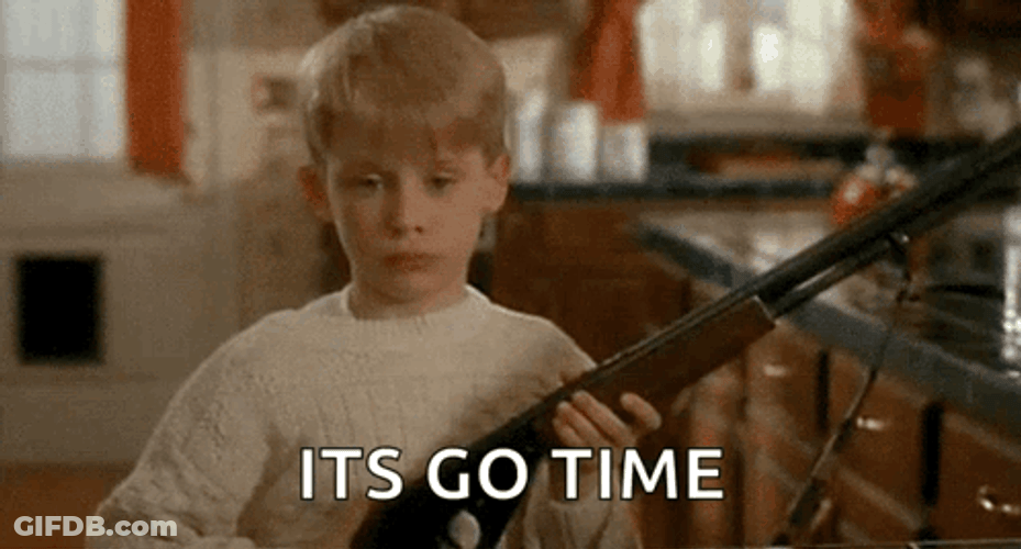Macaulay Culkin Its Go Time Loading Gun GIF