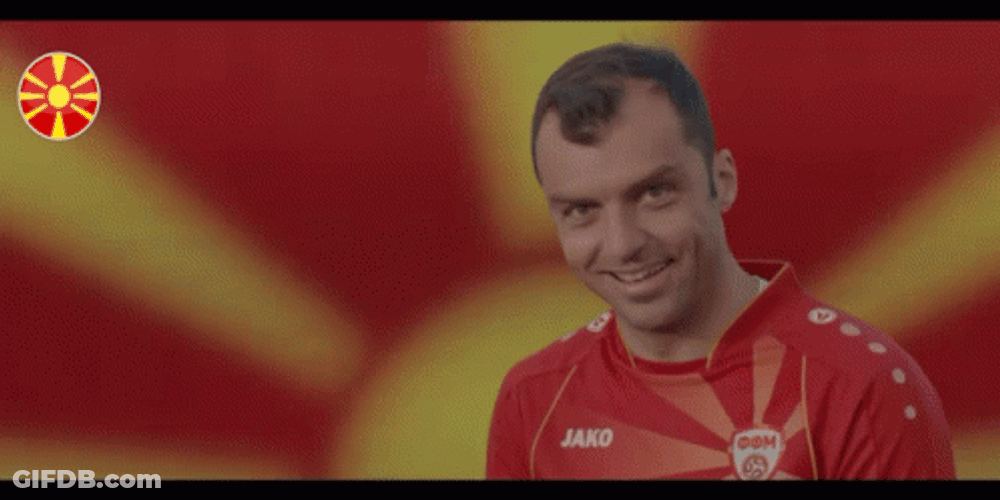 Macedonia Goran Pandev Raises Fist GIF