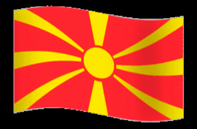 Macedonia National Flag Waving GIF