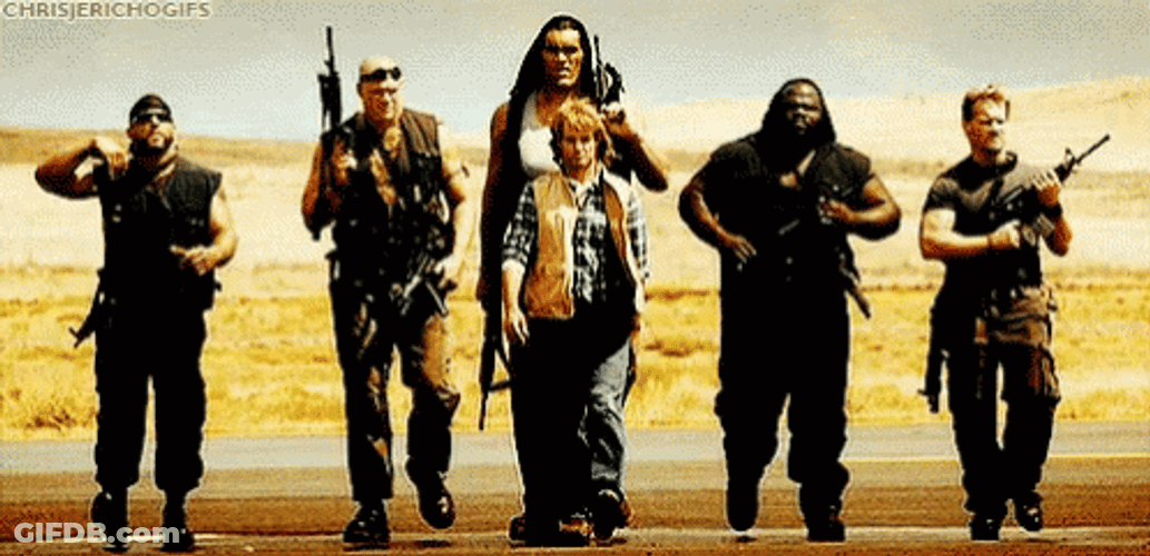 Macgruber Walking With Friends GIF