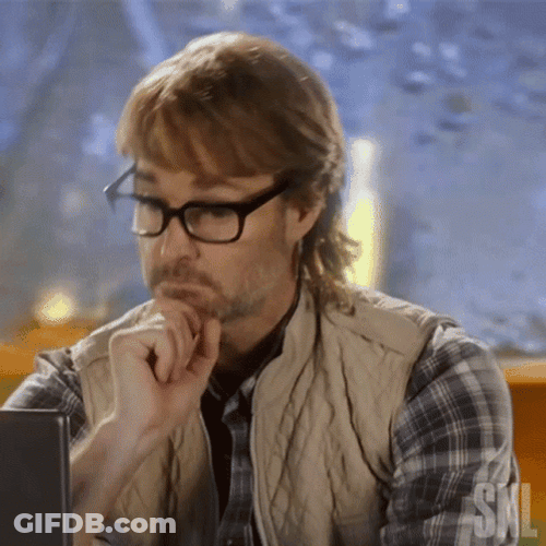 Macgruber Will Forte Thinking While Looking At Laptop GIF