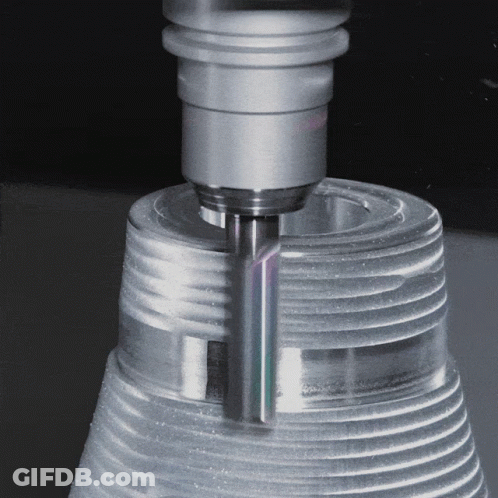 Machine Cutting Plastic Cup GIF