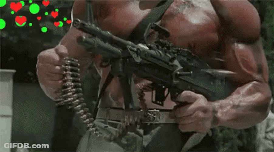 Machine Gun Water Bullet GIF