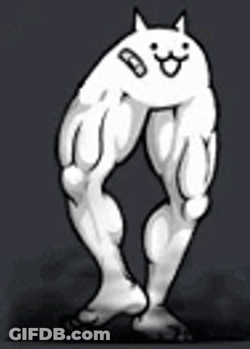 Macho Legs Battle Cats GIF