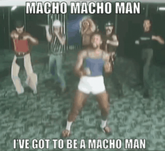 Macho Macho Man Dance Moves GIF