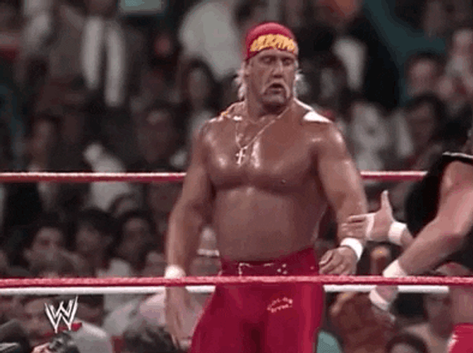 Macho Man And Hulk Sweet Hug GIF