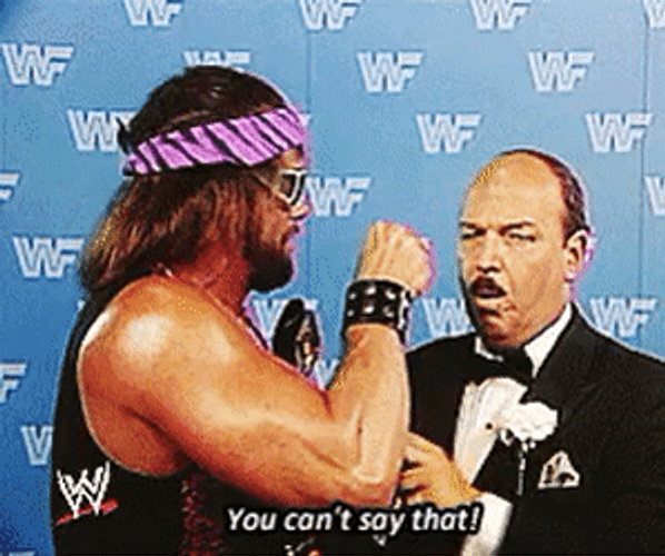 Macho Man Funny Interview GIF