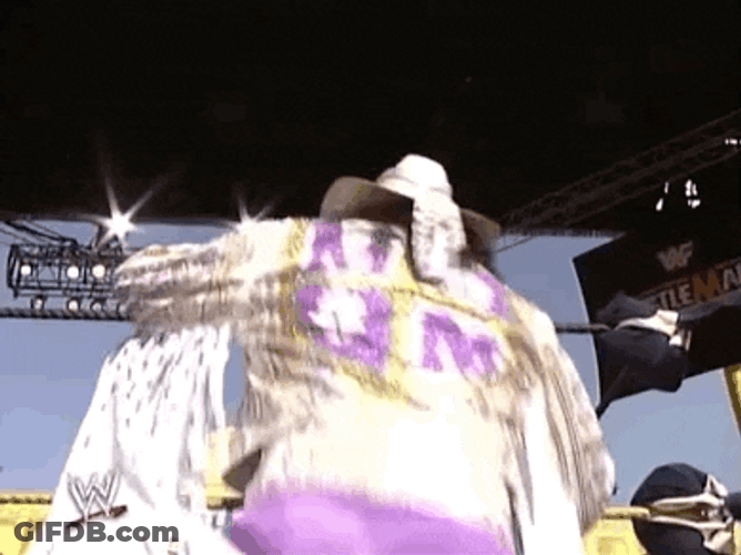 Macho Man Randy Savage Showing Off GIF