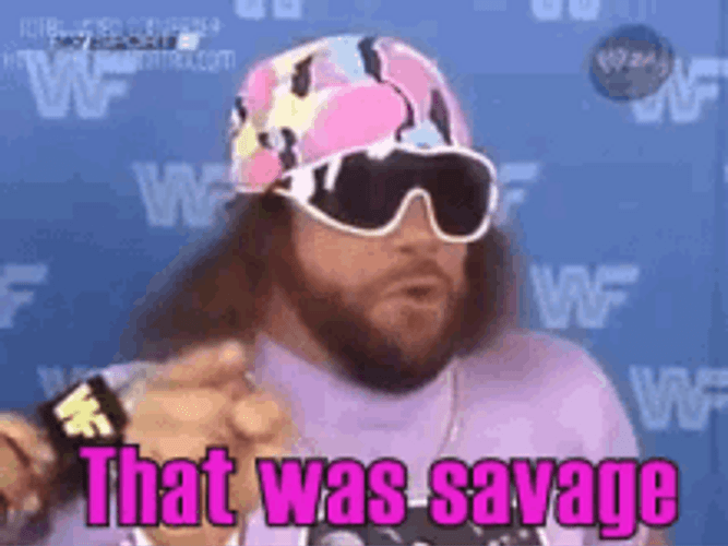 Macho Man That Was Savage GIF